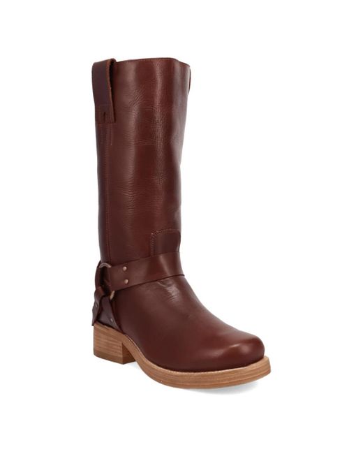 Dingo Brown Rip Leather Boot for men