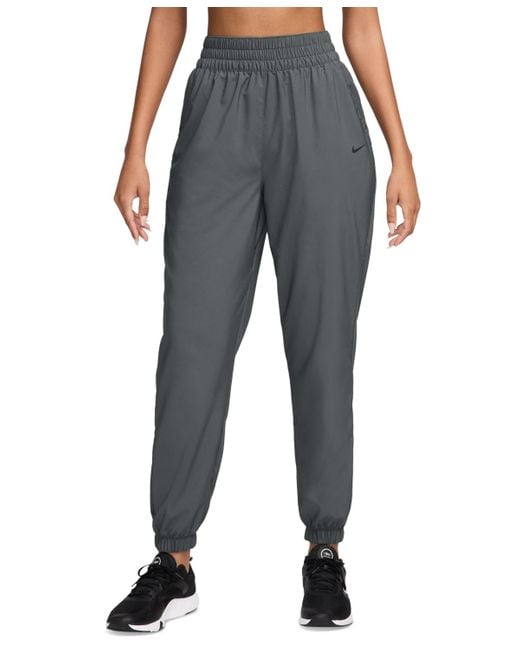 Nike Gray One Dri-fit Woven High-rise 7/8 joggers