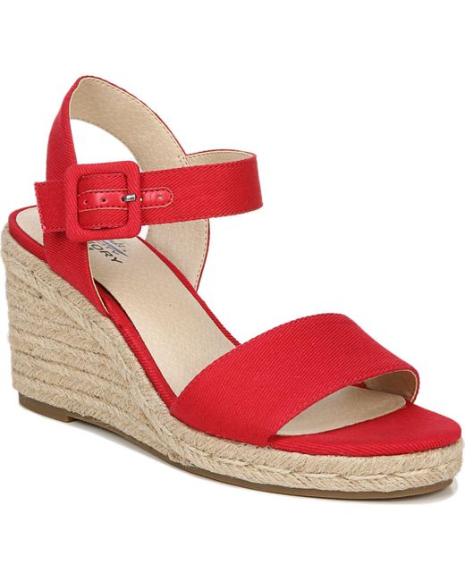 LifeStride Red Tango Medium/wide Espadrille Wedge Sandals