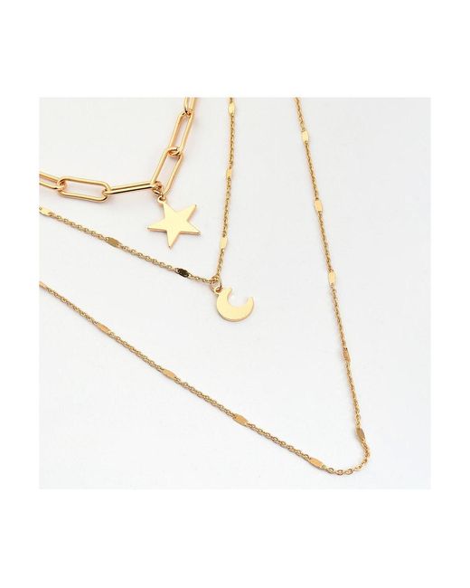 SOH White Everyday Multi-layer Necklace