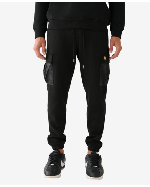 True Religion Cargo Revolt jogger Pants in Black for Men Lyst