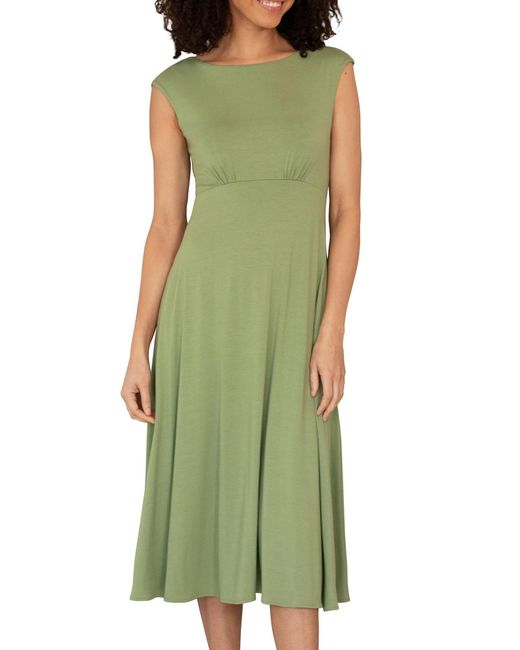 Alie Street London Green Luna Midi Dress