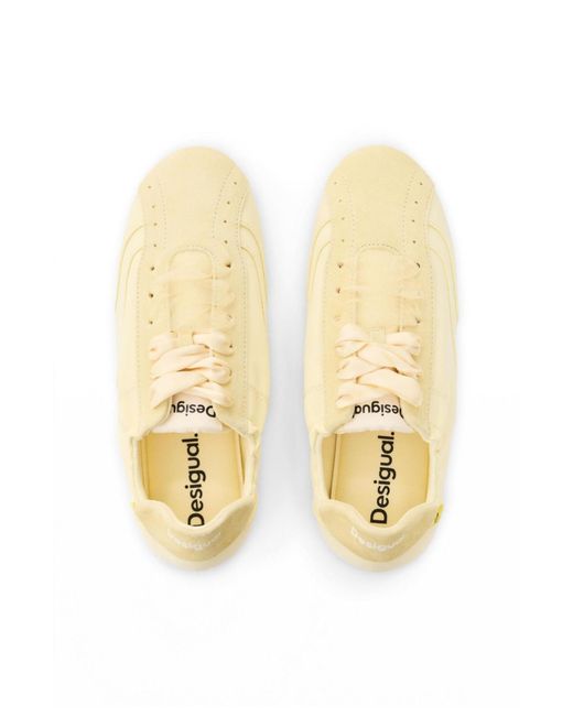 Desigual White Bow Sneakers