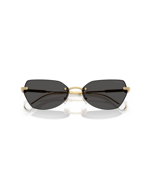 Swarovski Metallic Geometric Sunglasses
