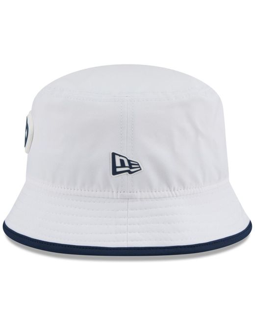 KTZ White Seattle Seahawks 2025 Nfl Training Camp Stretch Bucket Hat for men