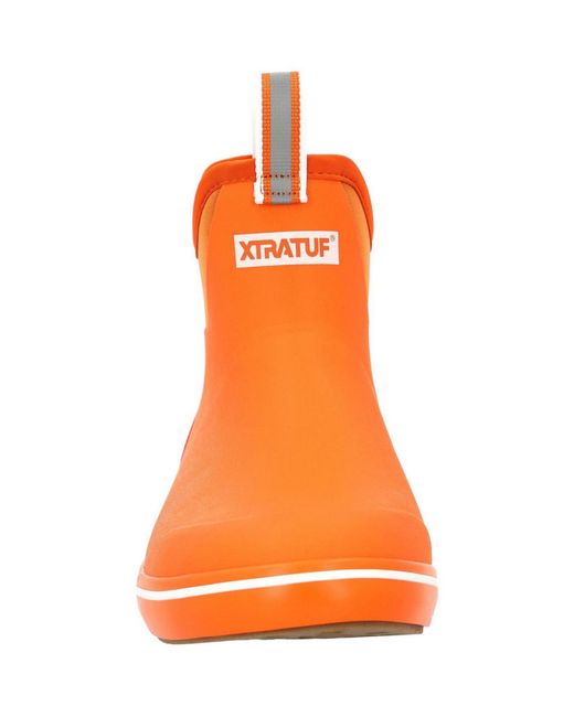 XtraTuf Orange Tailgate Ankle Deck Boot