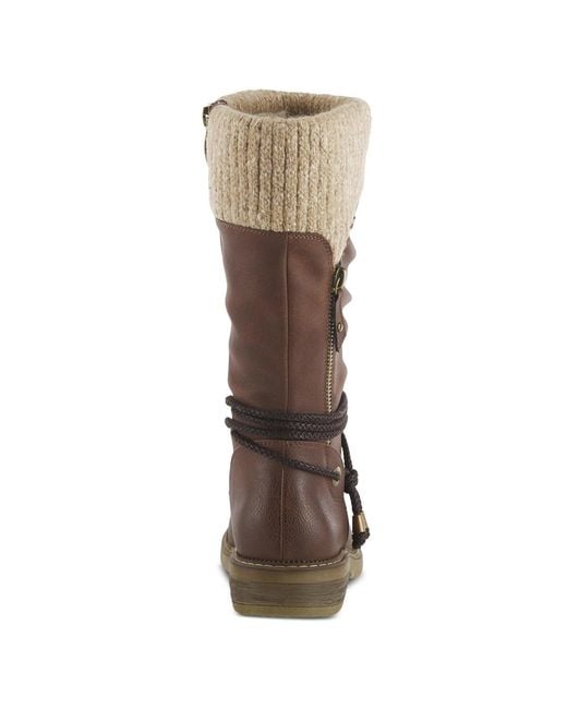 Spring Step Brown Acaphine Water-resistant Booties