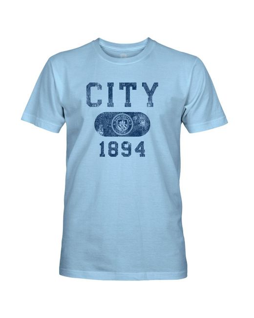 1863fc Sky Blue Manchester City Bubble T-shirt for men