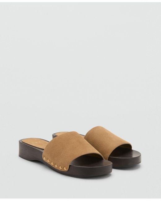Mango Multicolor Wood Sole Suede Als