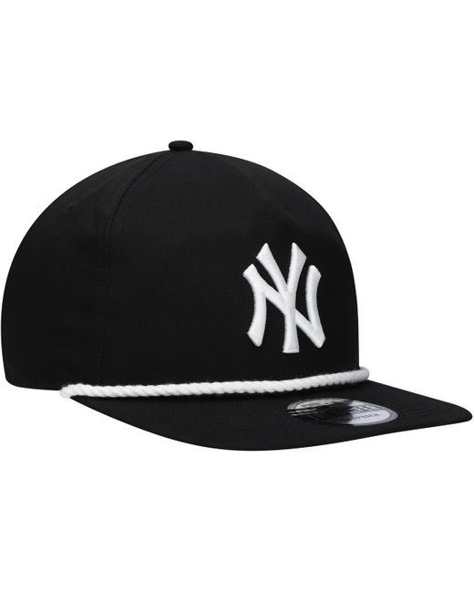 KTZ Black New York Yankees Golfer Snapback Hat for men