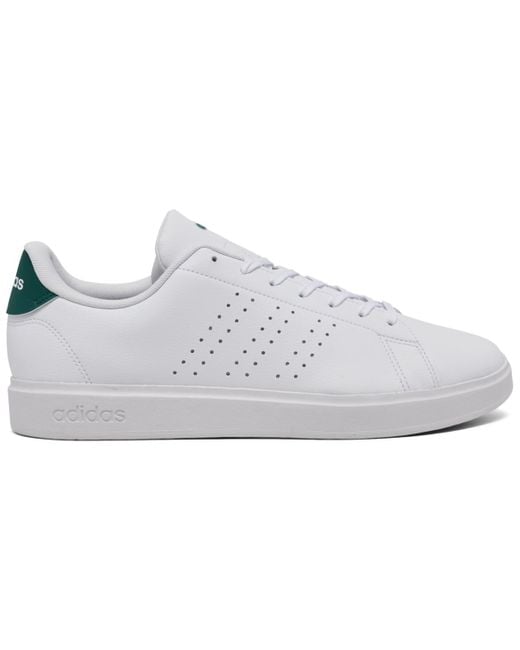Adidas White Advantage 2.0 Casual Tennis Sneakers From Finish Line for men