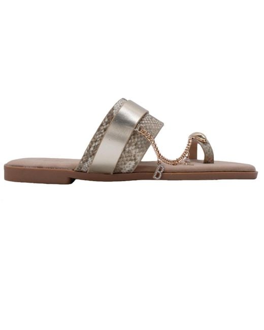 Bebe Metallic S Thong Sandals