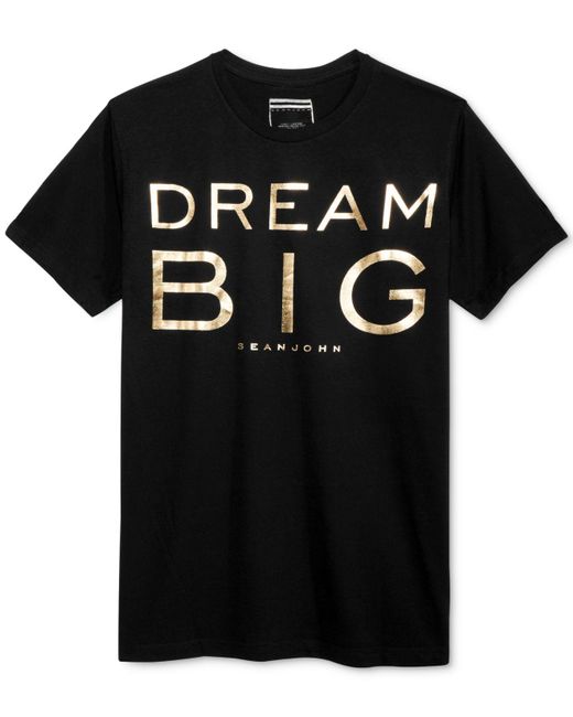 Sean John Black Dream Big T-shirt for men
