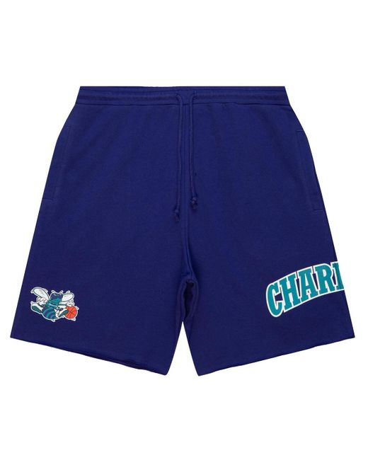 Mitchell & Ness Blue Charlotte Hornets Game Day Shorts for men