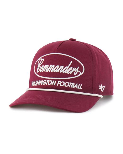 '47 Red Washington Commanders Foundational Hitch Adjustable Hat for men