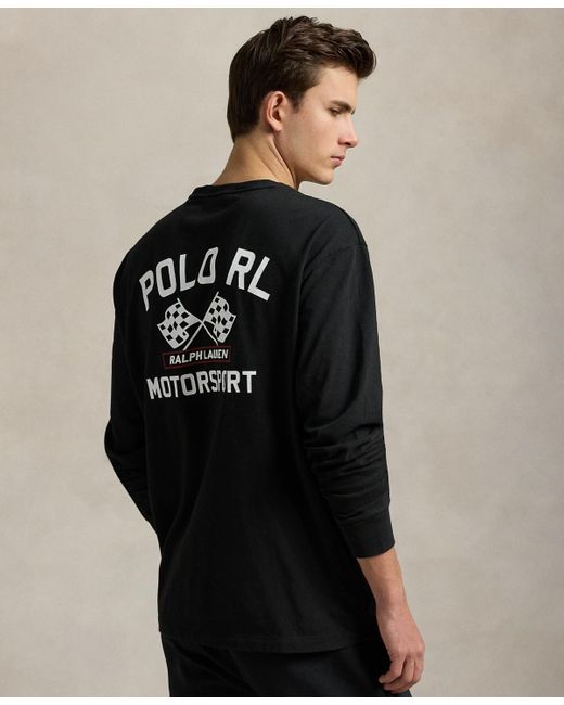 Polo Ralph Lauren Red Classic-fit Slub Jersey Graphic T-shirt for men