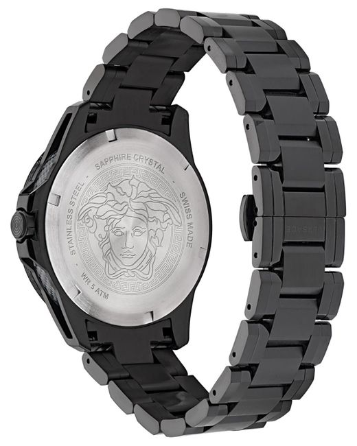 Versace Sport Tech Black Watch Ve2w00622 Stainless Steel for Men Lyst
