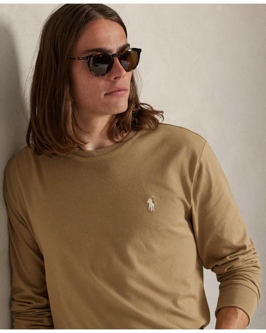 Polo Ralph Lauren Brown Classic-fit Jersey Long-sleeve T-shirt for men