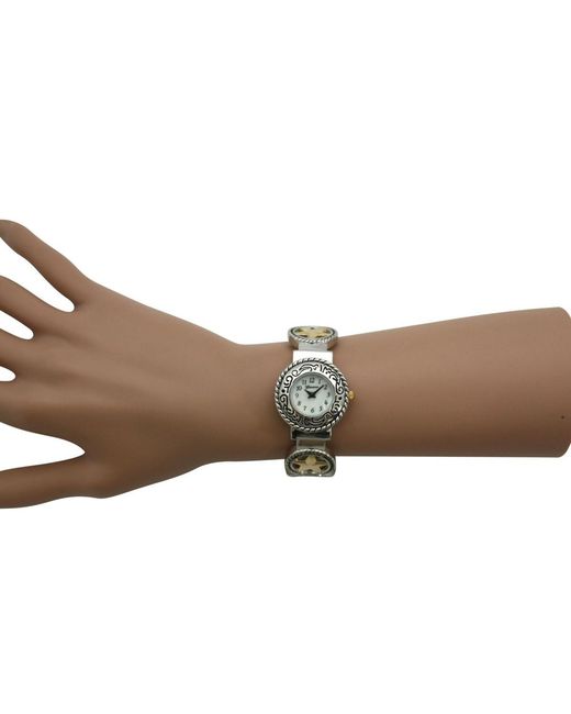 Olivia Pratt Metallic Circles Shape Bangle Watch