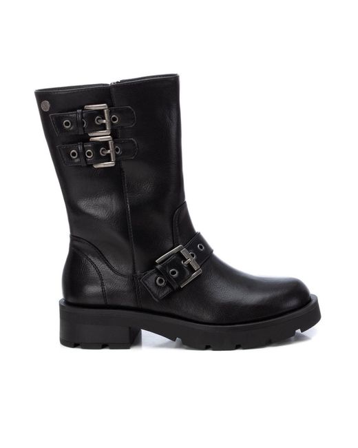Xti Black Biker Booties By