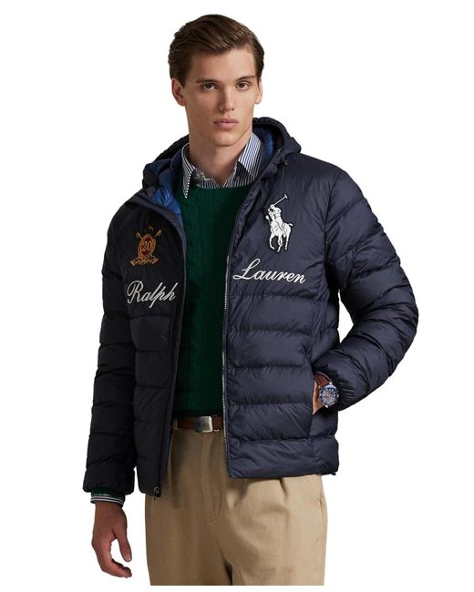 Polo Ralph Lauren Blue Colden Big Pony 20th Anniversary Embroidered Jacket for men