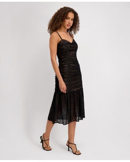 black all over lace dress The Eloise Dress in Black Chantilly Lace 0 / Black Chantilly Lace main image 0