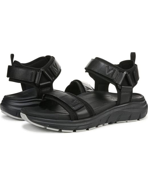 Vionic Black Walk Max Wanderer Walking Sandals for men