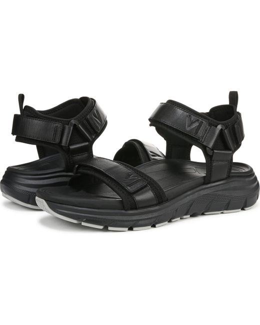 Vionic Black Walk Max Wanderer Walking Sandals for men