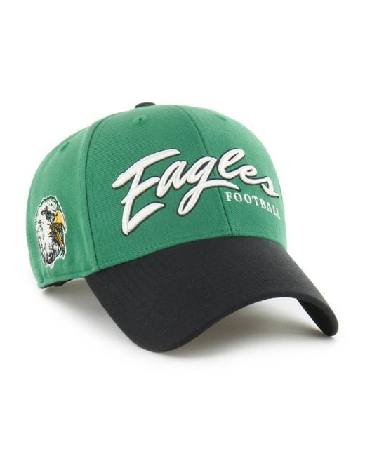 '47 Green Philadelphia Eagles Mvp Throwback Adjustable Wool-blend Baseball Hat for men