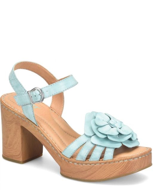 Born Blue Nectar Square Toe Sandals