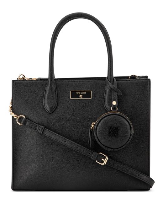 Nine West Black Magdalina Triple Compartment Shopper Bag
