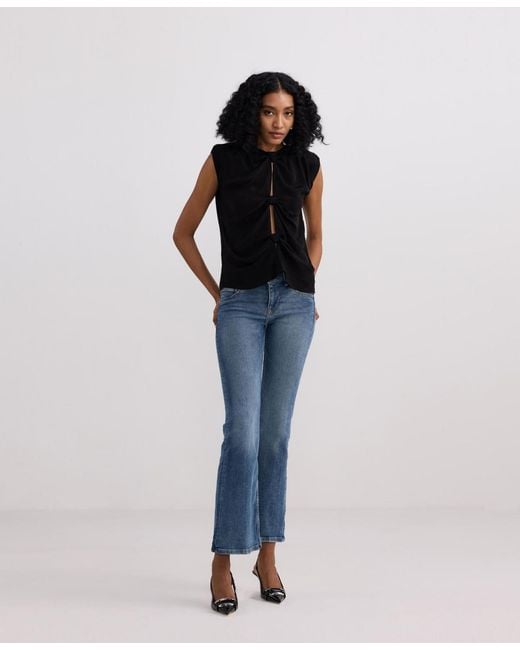 REISTOR Black The Knot-so-basic Top