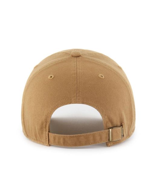 '47 Natural Miami Hurricanes Vault Clean Up Adjustable Hat for men