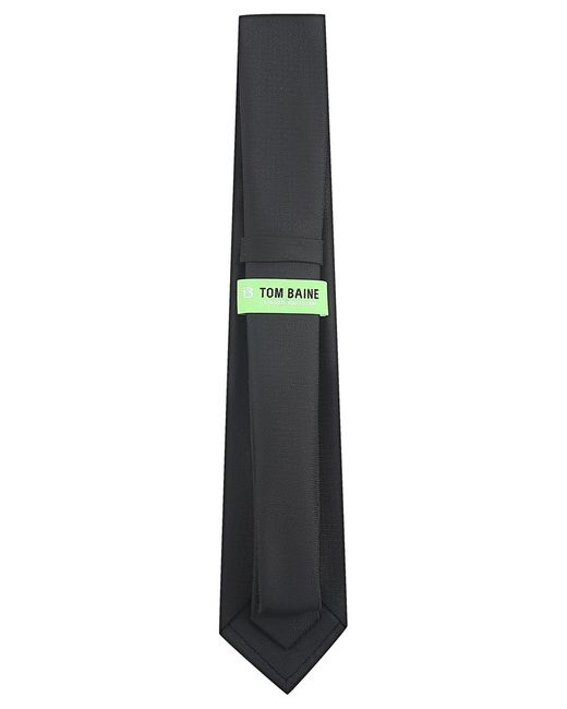 Tom Baine Gray Grid Classic Tie for men