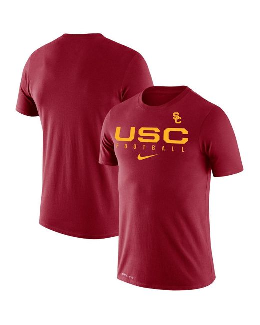 Nike Usc Trojans Football Practice Legend Performance T-shirt in Red ...