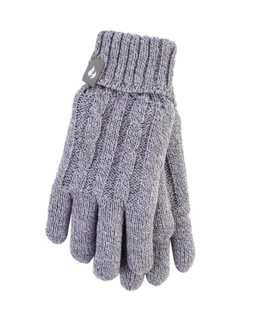 Heat Holders Gray Gloves