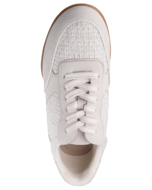 Giani Bernini White Timahh Lace Up Sneakers