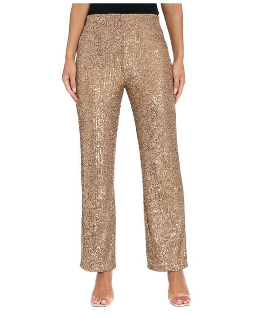 Muse Natural Textured Pull-on Pants