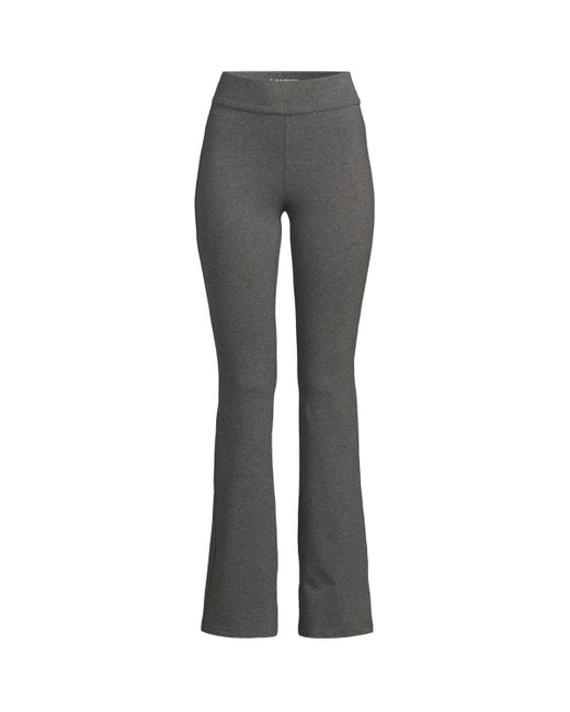 Lands' End Gray Starfish High Rise Flare Pants