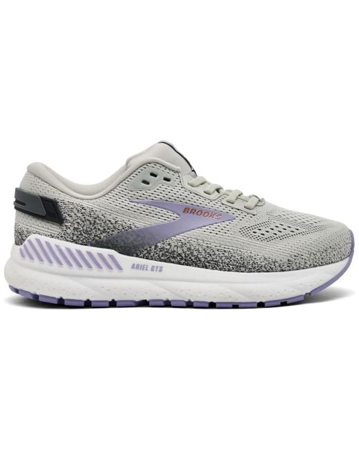 Brooks White Ariel Gts 24 Running Sneakers From Finish Line