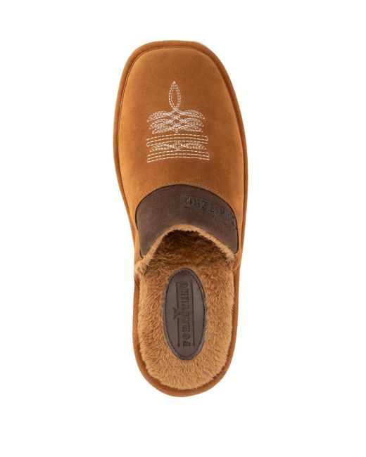Forastero Brown Suede Slippers for men