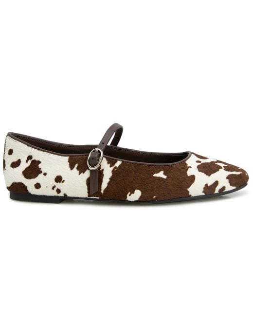 Kenneth Cole Brown Jasper Ballet Flats