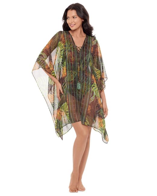 Miraclesuit Green Cover-up Caftan