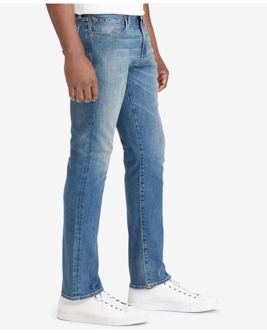 Polo Ralph Lauren Denim Varick Slim Straight Jeans in Light Indigo ...