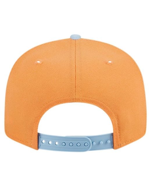 KTZ Orange/light Blue Golden State Warriors 2-tone Color Pack 9fifty Snapback Hat for men