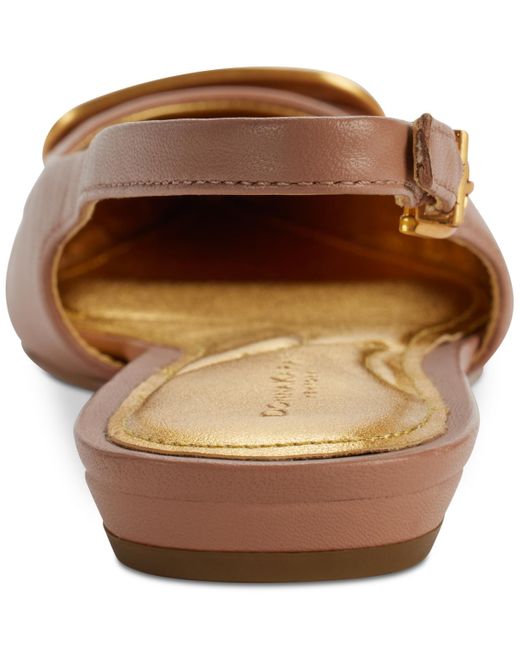 Donna Karan Metallic Perilynn Slingback Flats