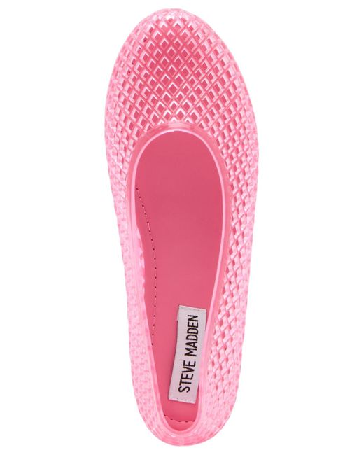 Steve Madden Pink Gyzmo Jelly Flats