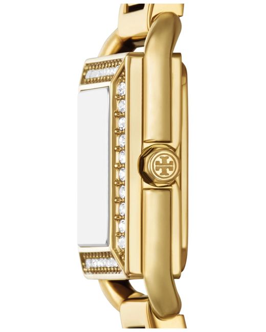 Tory Burch Metallic The Kira Square Small Quartz Three-hand Stainless Steel