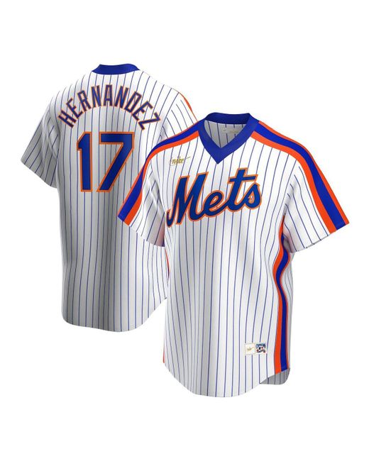 Nike Synthetic Keith Hernandez White New York Mets Home Cooperstown