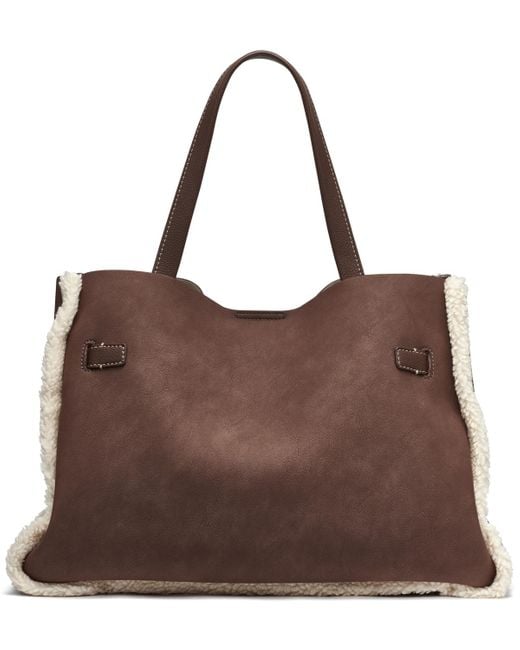 DKNY Brown Bryar Large Satchel Bag